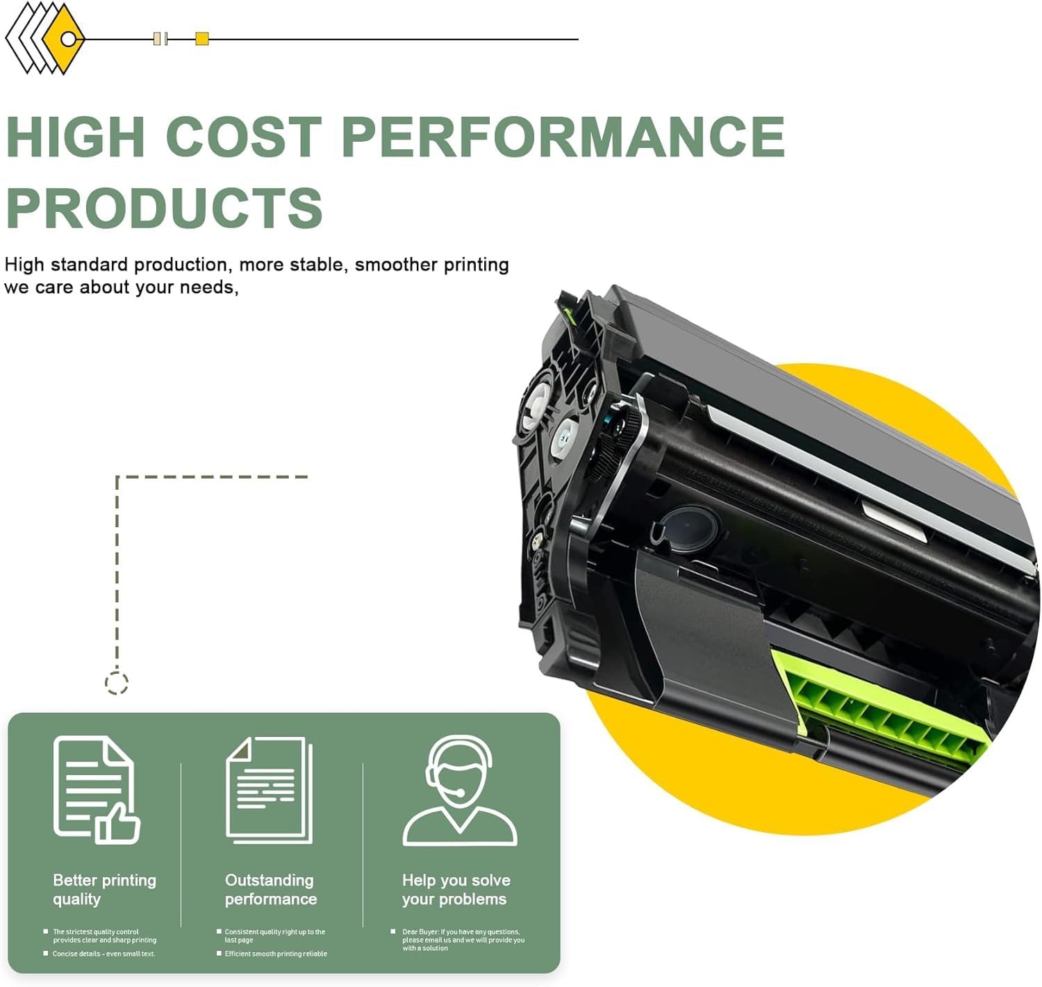 56F0Z00 Black Imaging Unit (1-Pack) - Compatible Replacement for Lexmark B2442dw B2338dw MS321dn MS421dn MS421dw MS521dn MS622de MX321adn Printers - High-Quality Toner Cartridge for Office & Home Printing