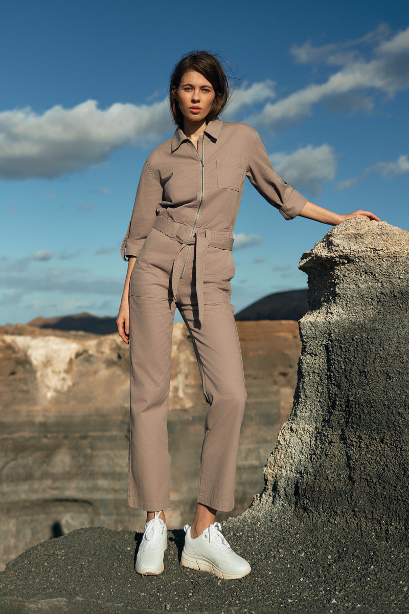 Egyptian Style Straight Leg Jumpsuit for Women - Elegant One-Piece Romper with Pockets | Perfect for Casual Wear, Summer Outfits, and Beach Vacations