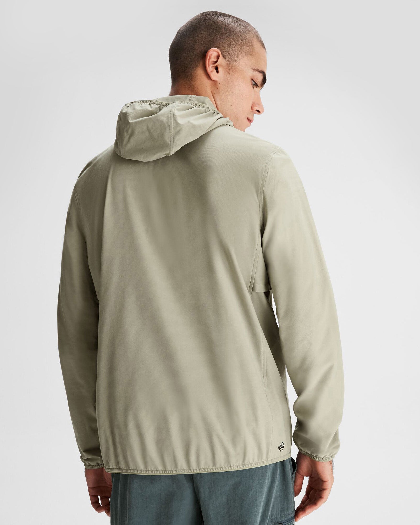 Men's Lightweight Sun Breaker Jacket - UPF 50+ UV Protection, Breathable & Water-Resistant Windbreaker for Hiking, Running & Outdoor Activities - Light Beech Color
