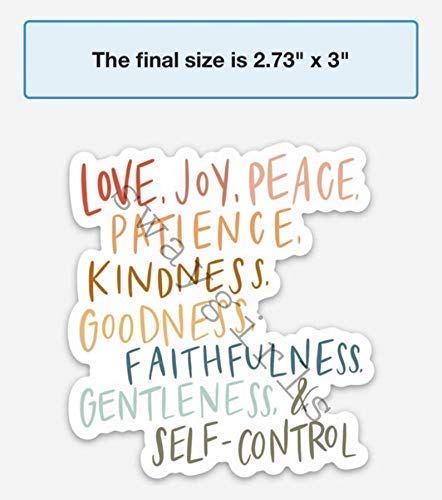 Fruit of the Spirit Refrigerator Magnets - Christian Faith Bible Verse Fridge Magnets for Home, Office & Church Decor | Jesus Inspired Religious Kitchen Accessories