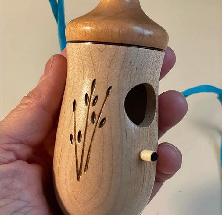 Hummingbird House - Handcrafted Wooden Hanging Bird House for Outdoor & Garden Decor, Attracts Hummingbirds & Small Birds Like Sparrows - Perfect for Backyard, Patio, Balcony and Nature Lovers