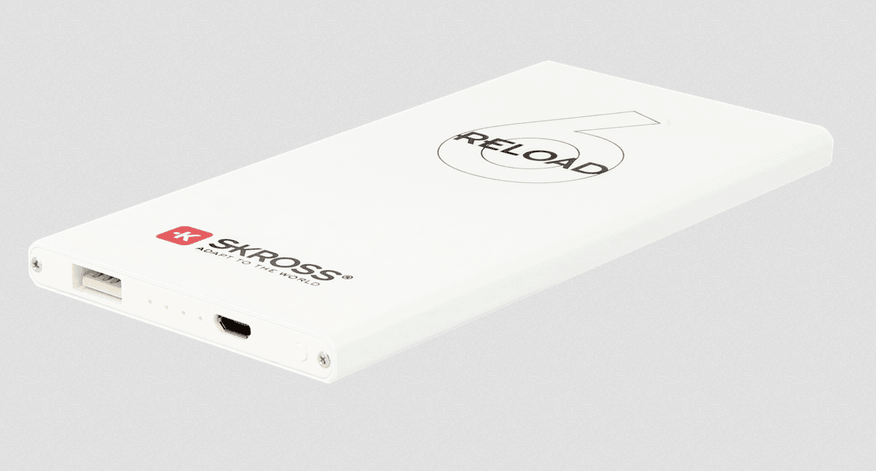 SKROSS Reload 6 Portable Charger 10000mAh - High Capacity Power Bank with Fast Charging for iPhone, Android, Tablets - Perfect for Travel, Camping & Emergency Backup