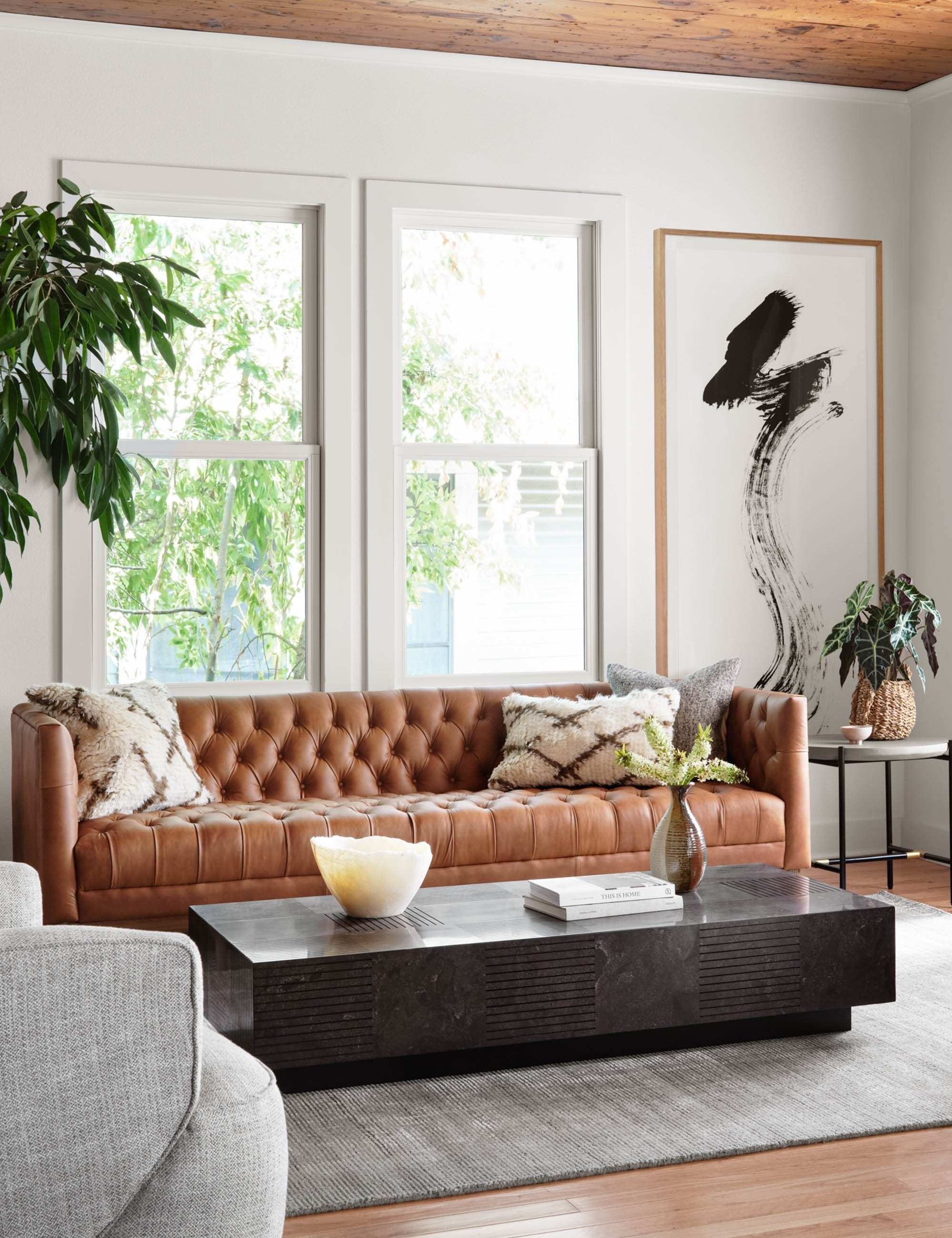 Breanne Genuine Leather Sofa - Modern Comfortable Couch for Living Room, Office & Lounge - Premium Quality Leather Sofa for Home Decor & Relaxation