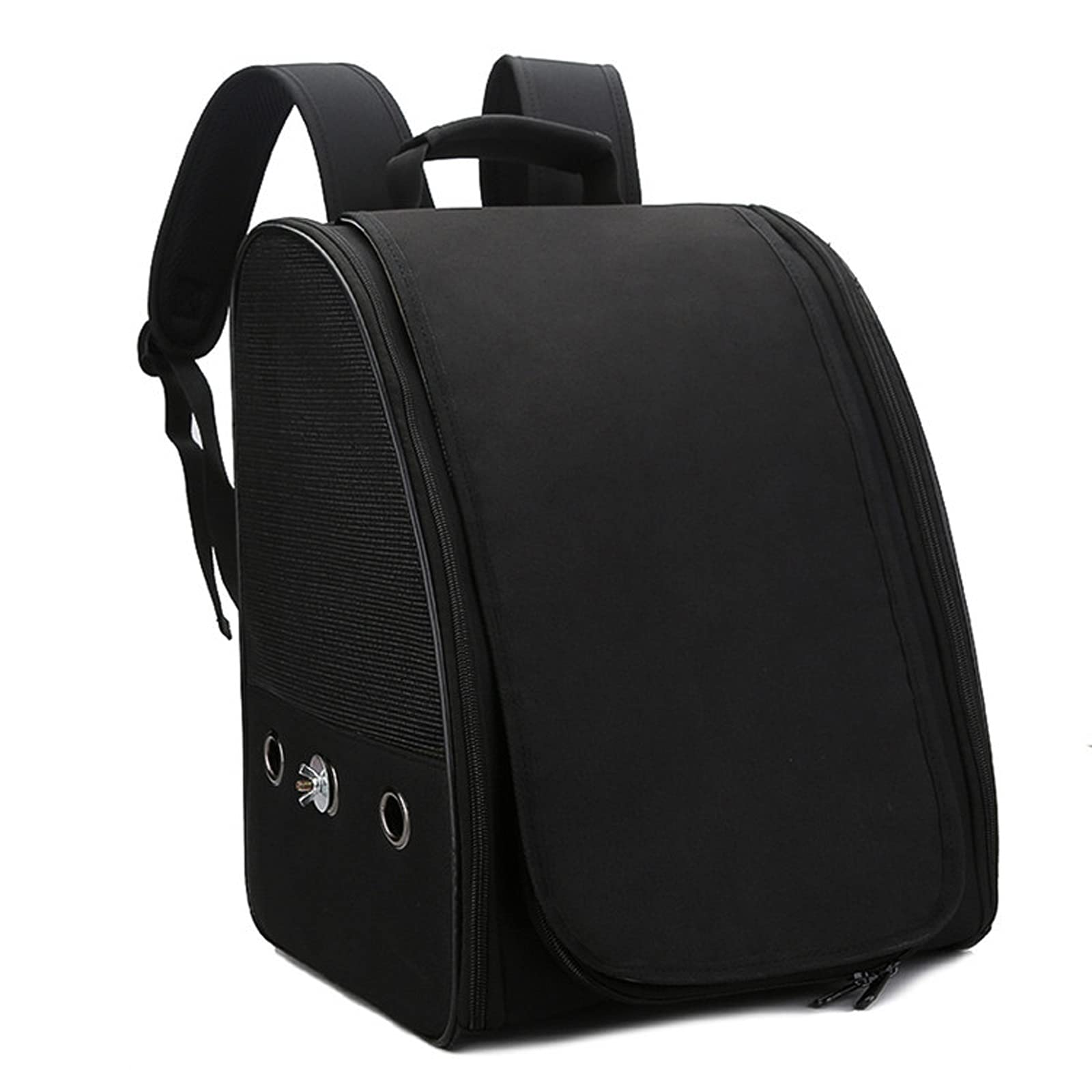 JKXWX Lightweight Breathable Bird Travel Backpack - Portable Pet Carrier Cage for Parrots & Small Birds, Outdoor & Travel Use (Black)