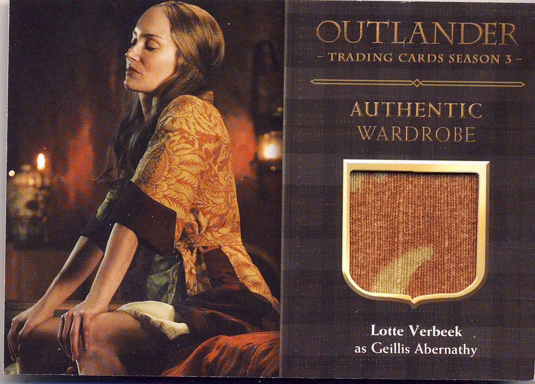 Outlander Season 3 Trading Cards - Wardrobe Card M27 Lotte Verbeek as Geillis Abernathy - 2018 Collector's Edition - Perfect for TV Show Memorabilia Fans and Trading Card Collectors