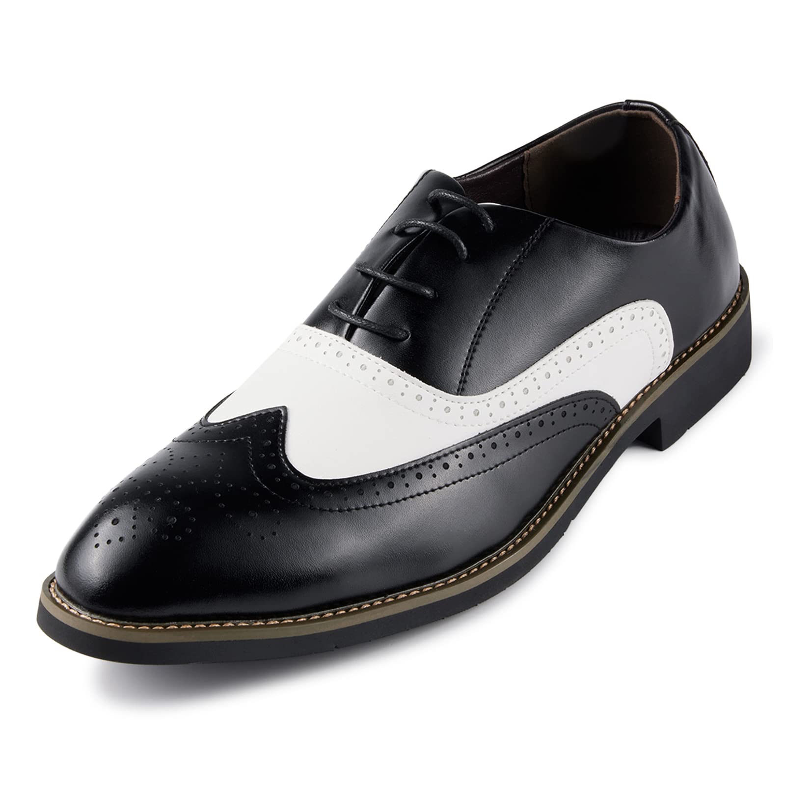 Men's Classic Oxford Brogue Dress Shoes - Lace-Up Formal Business & Wedding Shoes for Men | Perfect for Office, Ceremonies & Special Occasions