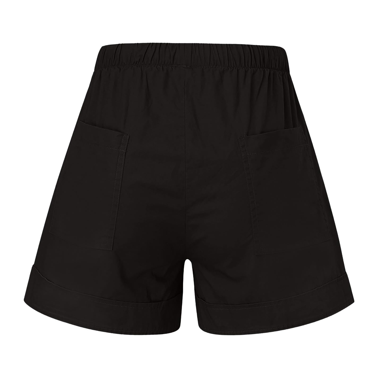 Women's Linen Wide Leg Shorts - Flowy Beach Capri Shorts with Drawstring for Summer | Comfortable & Breathable Linen Shorts for Casual Wear, Vacation, and Outdoor Activities