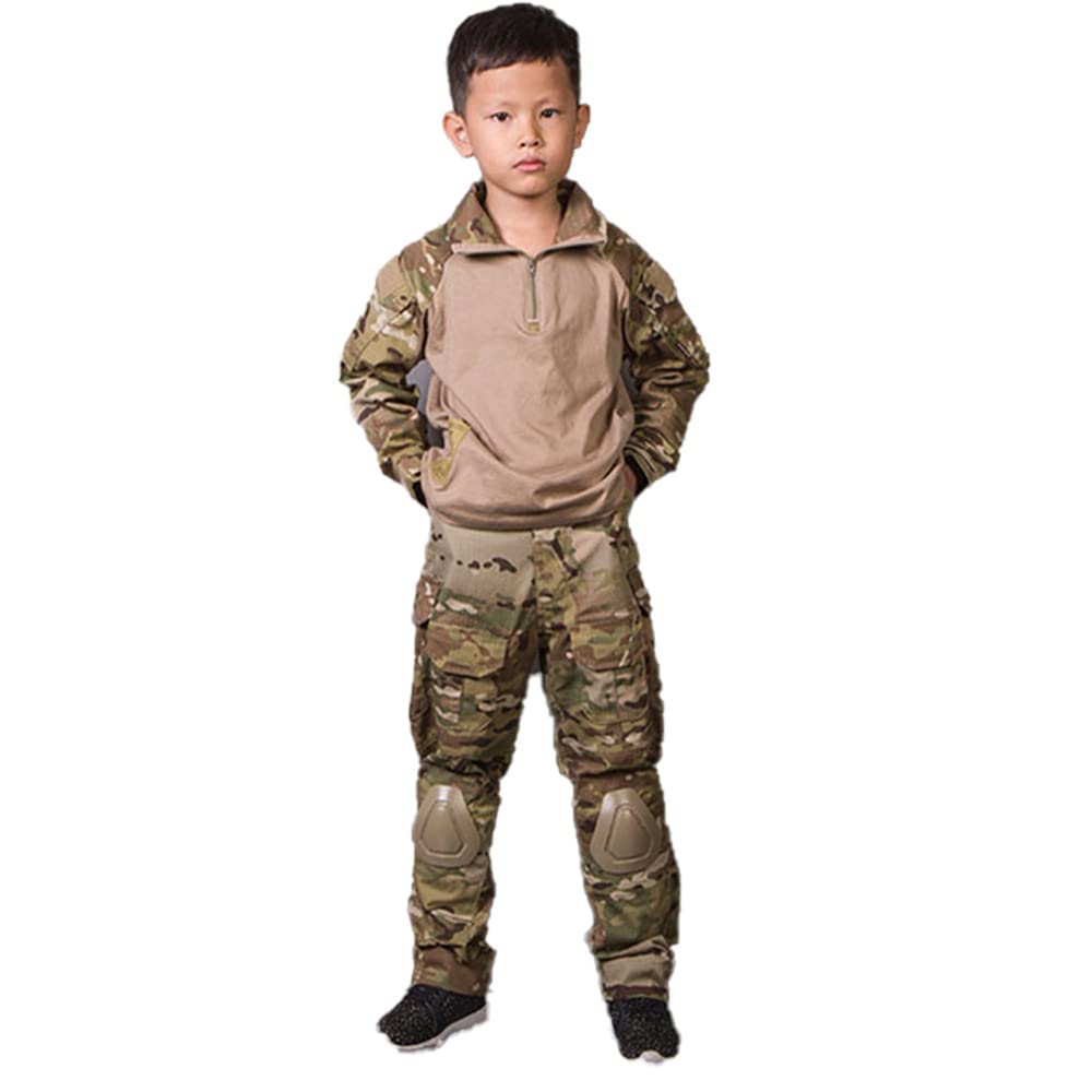 Emersongear G3 Kids Tactical Combat Suit - Durable Military Uniform for Boys & Girls - Perfect for Airsoft, Halloween Costume, Outdoor Adventure & Role Play