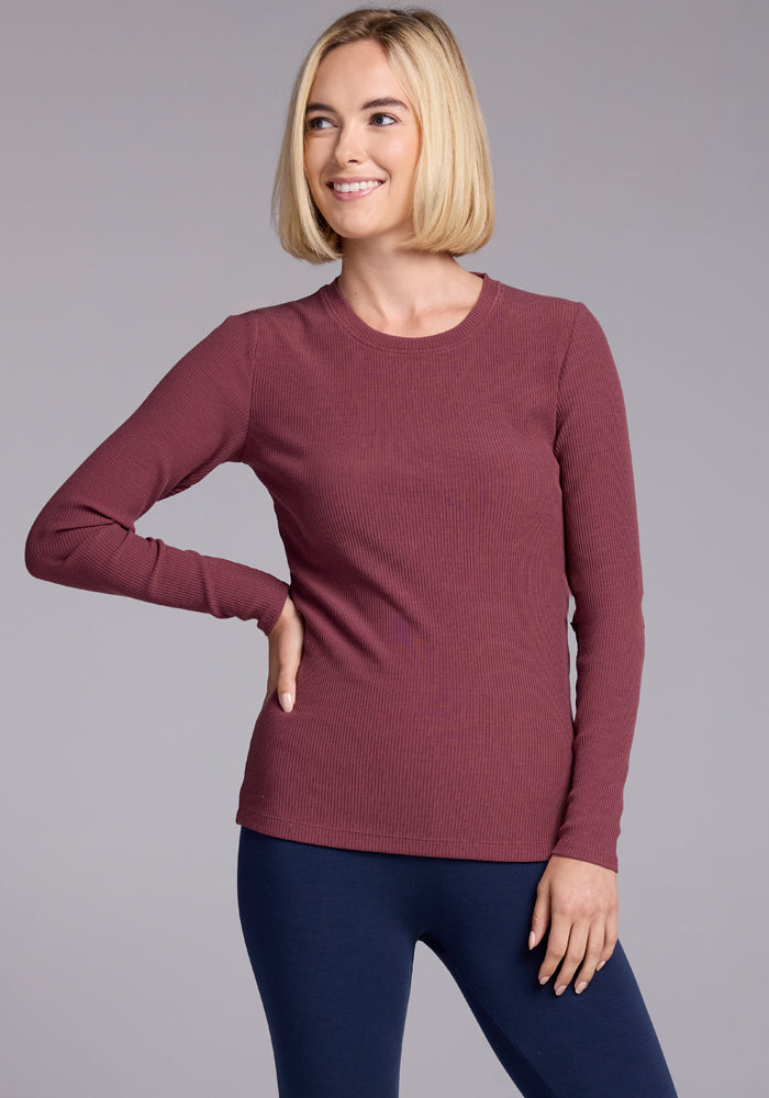 Hadley Ribbed Crew Neck Sweater - Women's Casual Knit Pullover for Fall & Winter | Cozy Office Wear & Weekend Outfits