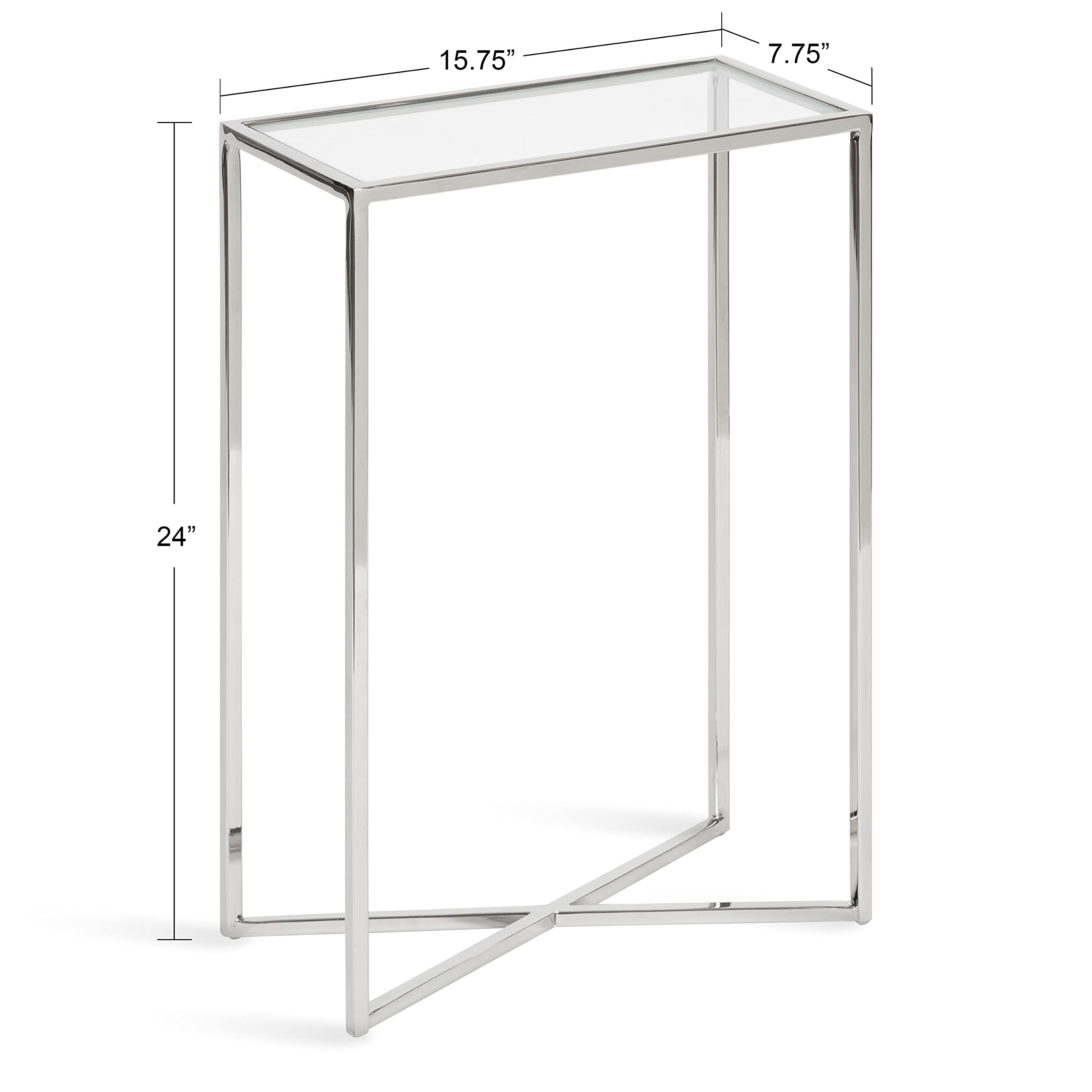 Kate and Laurel Jaspur Modern Slim End Table - 16