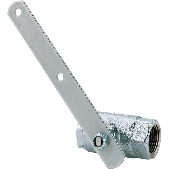 Haws SP260 Chrome Plated Brass Stay Open Ball Valve - Heavy Duty Water Flow Control for Plumbing, Irrigation & Industrial Use