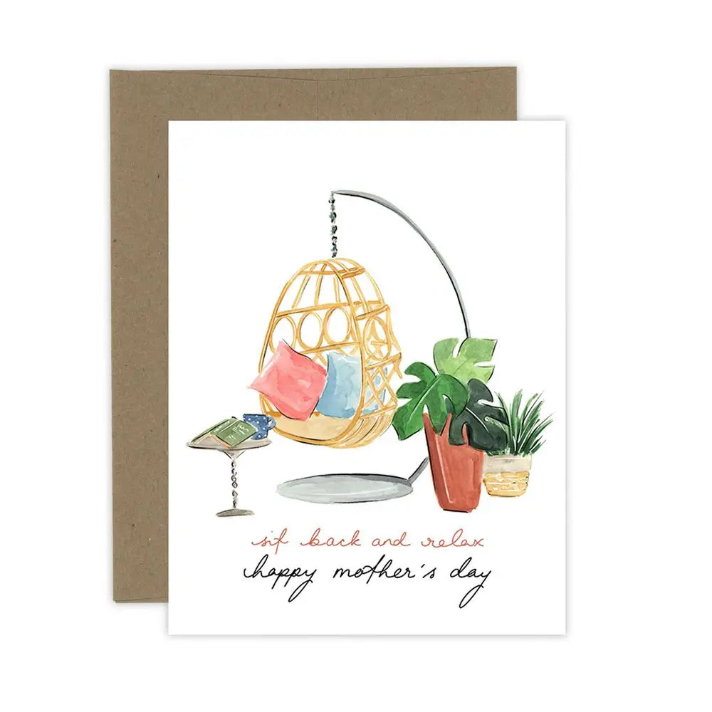 ALMEIDA ILLUSTRATIONS Sit Back and Relax Mom - Funny Gifts for Mother's Day, Birthday, Christmas | Home Decor Wall Art Print for Living Room, Bedroom, Office
