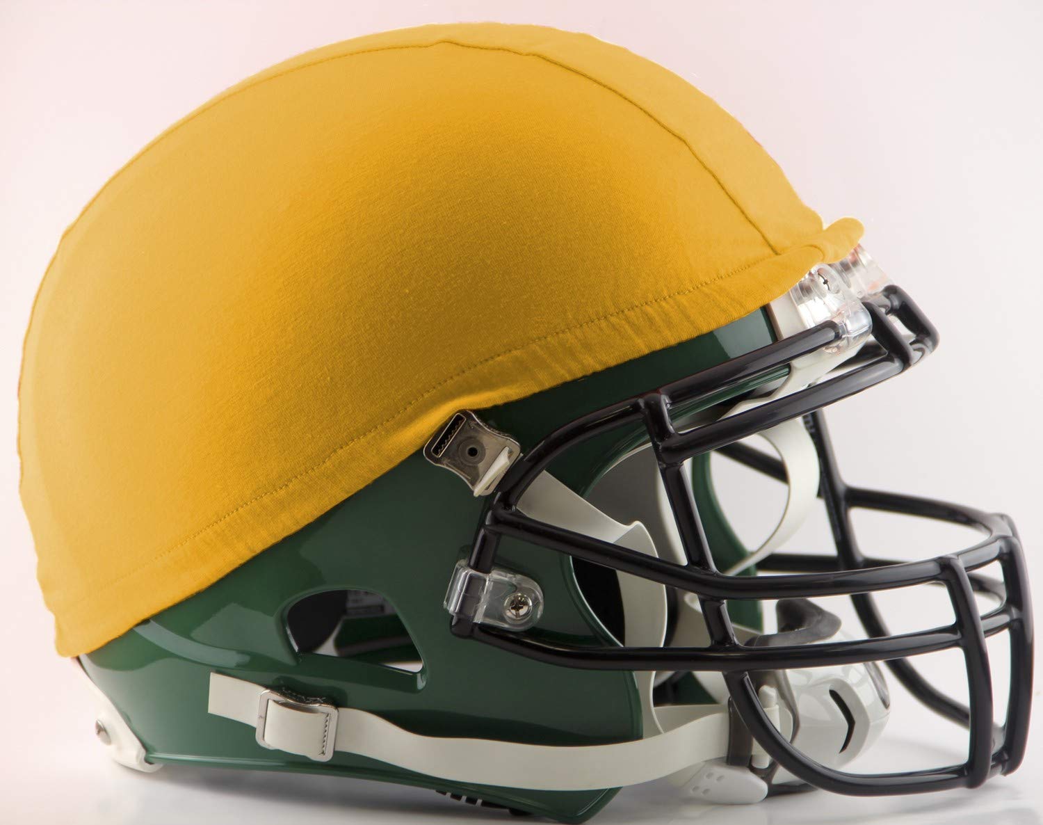 Scrimmage Football Helmet Cover - 12 Pack Gold - Rubber Elastic Band for Secure Fit - Perfect for Practice, Pre-Season & Game Day - Durable Football Training Equipment for Teams & Coaches