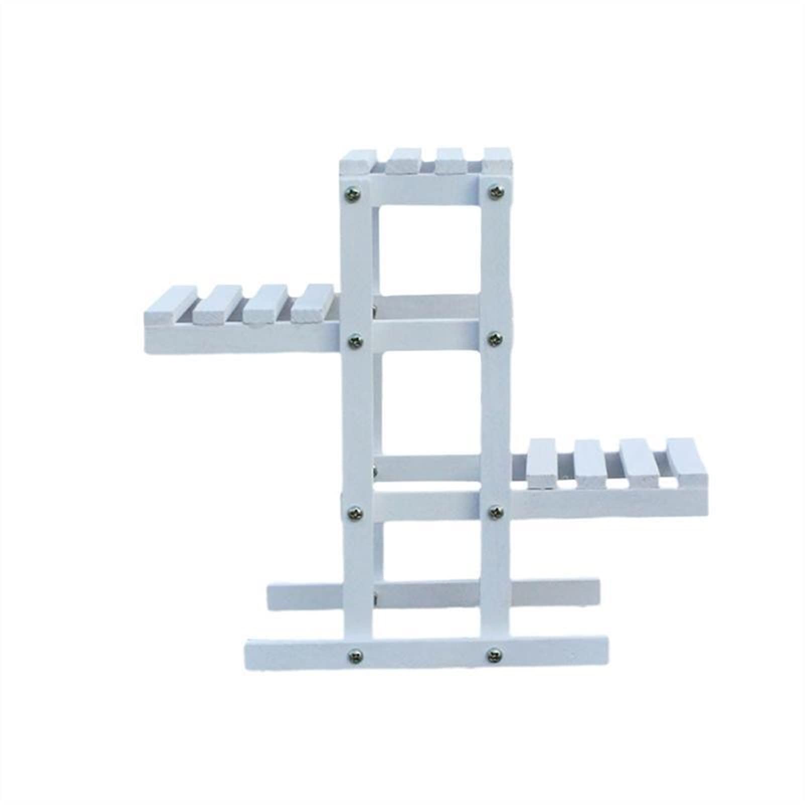 Wooden Plant Stand Holder - 1pc White Flower Pot Rack for Indoor Plants, Home Decor & Garden Storage | Perfect for Living Room, Balcony & Office Decor