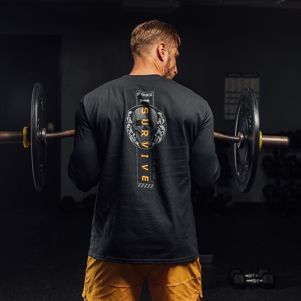 Survival Long Sleeve Shirt for Men - Black Tactical Shirt for Outdoor Adventures, Hiking & Camping