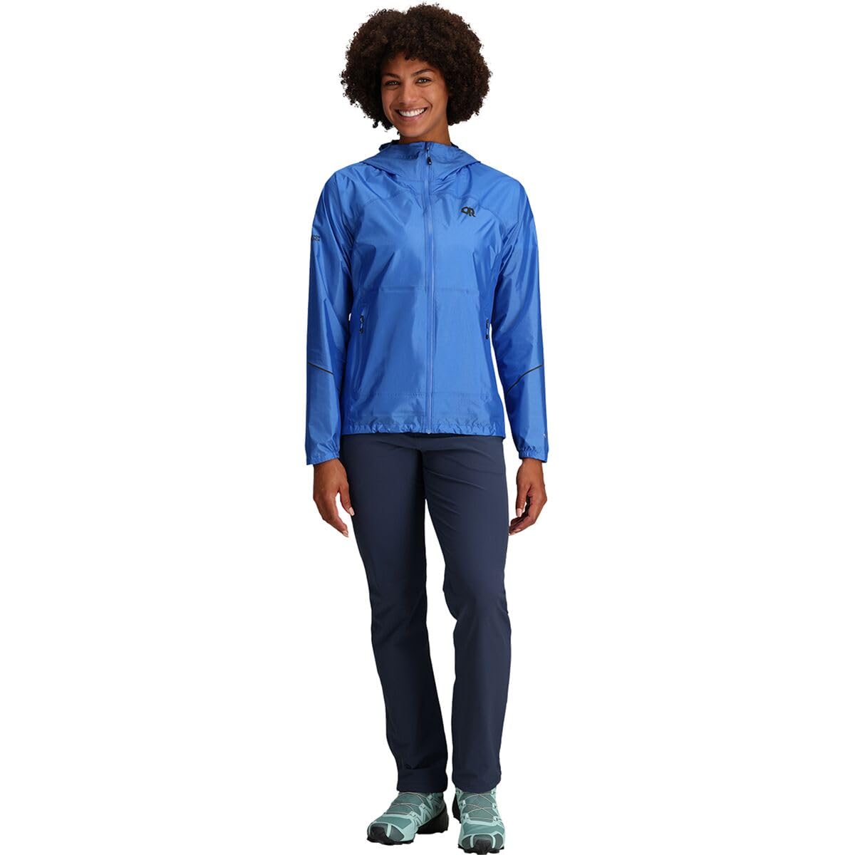 Outdoor Research Women's Helium Rain Jacket - Lightweight Waterproof Windbreaker for Hiking, Camping & Travel - Breathable Raincoat with Hood for Outdoor Adventures