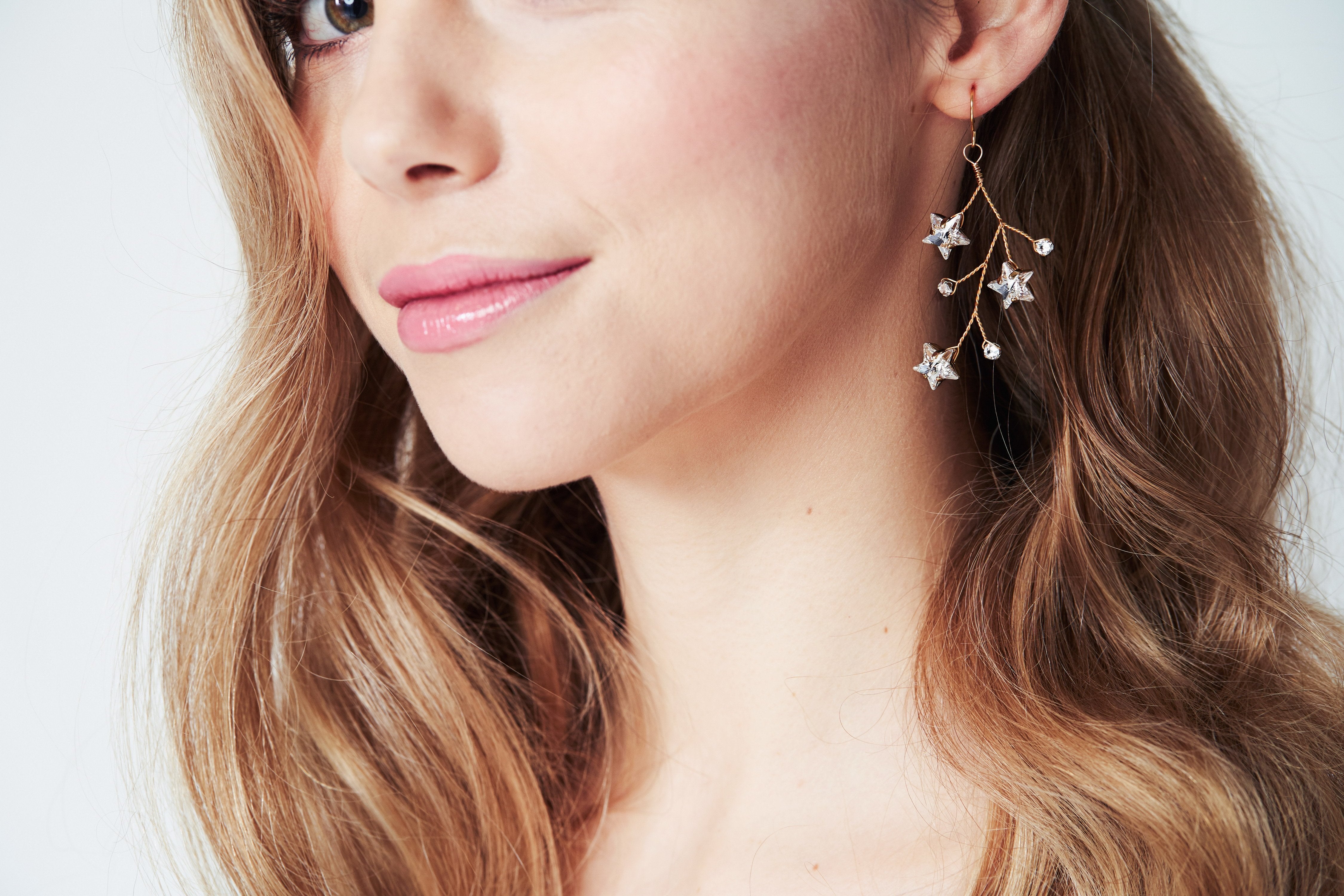 Lunella Celestial Hair Vine and Earrings Set - Bridal Hair Accessories for Weddings, Prom & Special Occasions | Boho Wedding Jewelry & Hair Vine Crown