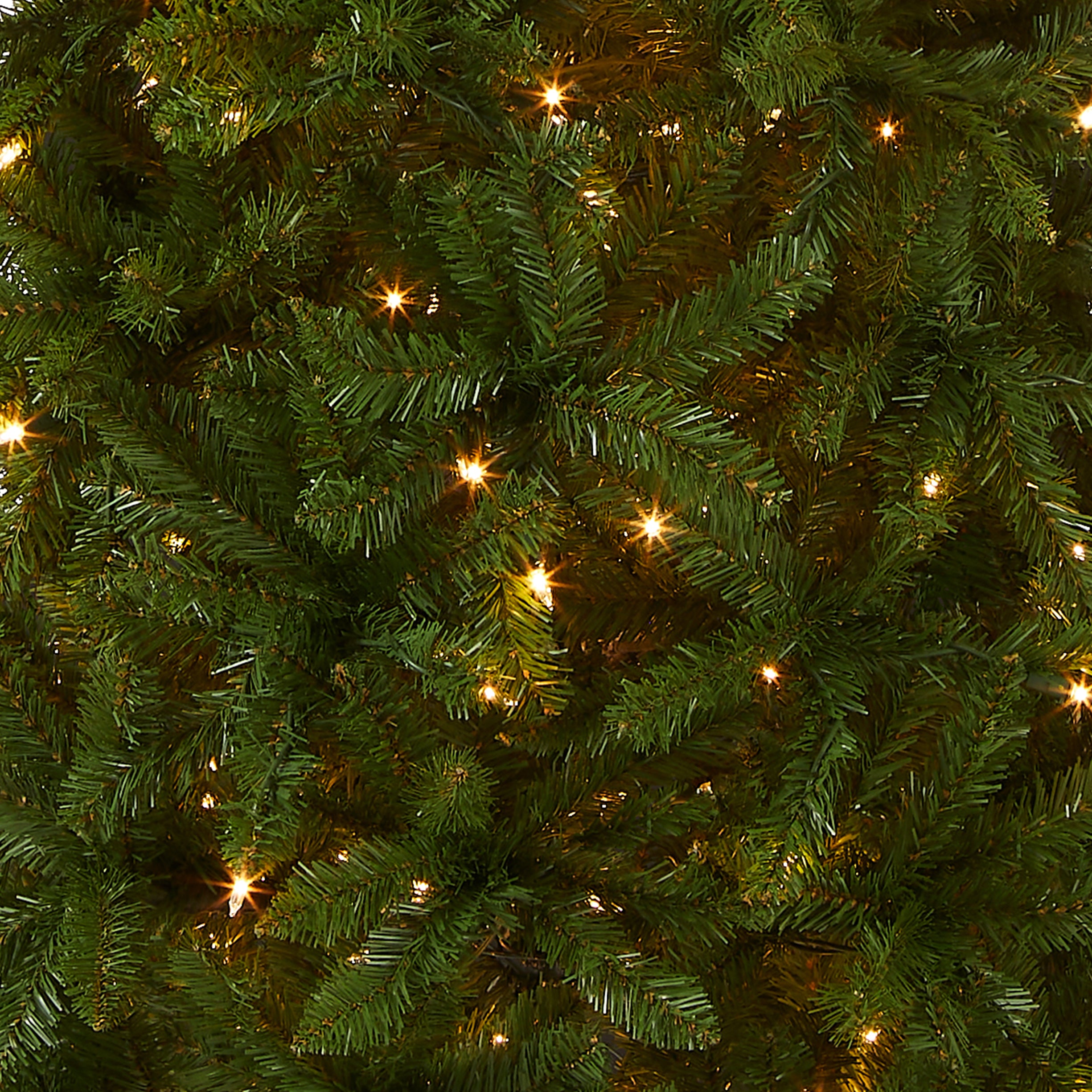 7.5 ft Pre-Lit Kingswood Fir Pencil Christmas Tree with 600 Clear LED Lights - Perfect for Living Room, Office & Holiday Decorations