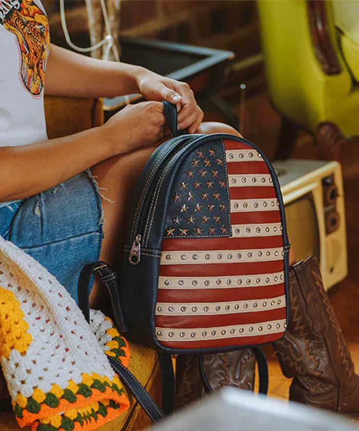 Montana West American Pride Concealed Carry Backpack - Tactical EDC Backpack with Hidden Gun Compartment for Outdoor, Travel & Everyday Use
