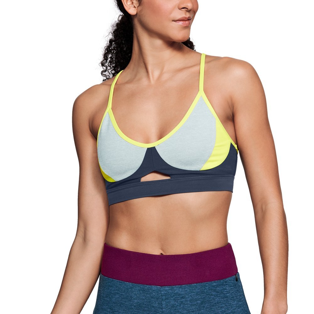 Under Armour UA Unstoppable Bralette - Medium Support Sports Bra for Women, Breathable & Moisture-Wicking, SM/M Size (Midsummer Night Color) - Perfect for Running, Yoga & Gym Workouts