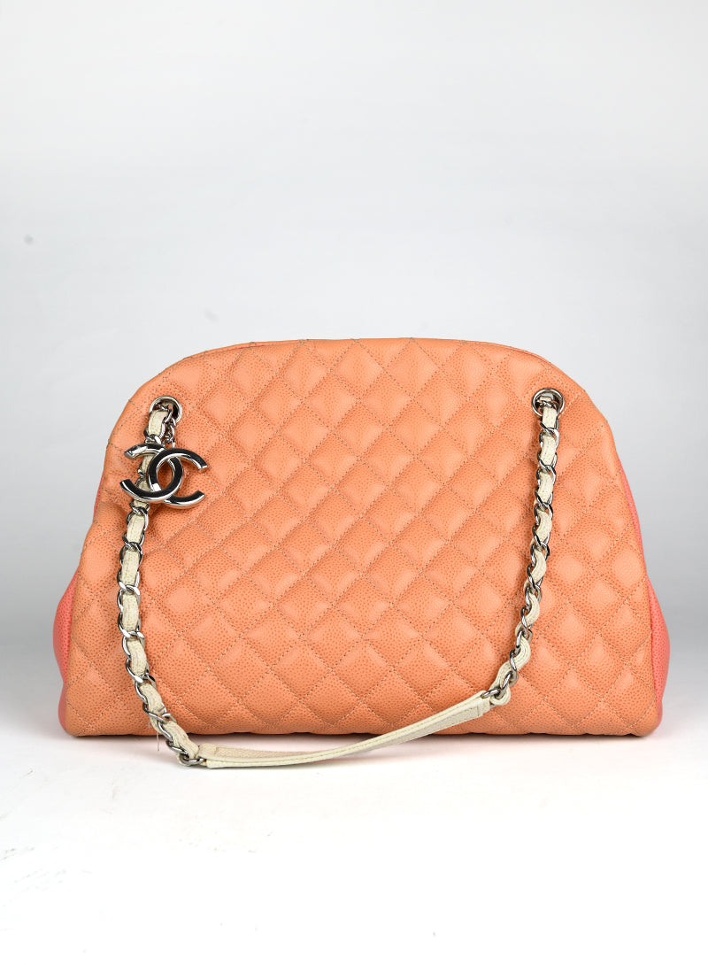 Chanel Quilted Leather Bag in Salmon Pink - Luxury Designer Handbag for Women, Perfect for Parties, Work & Everyday Use