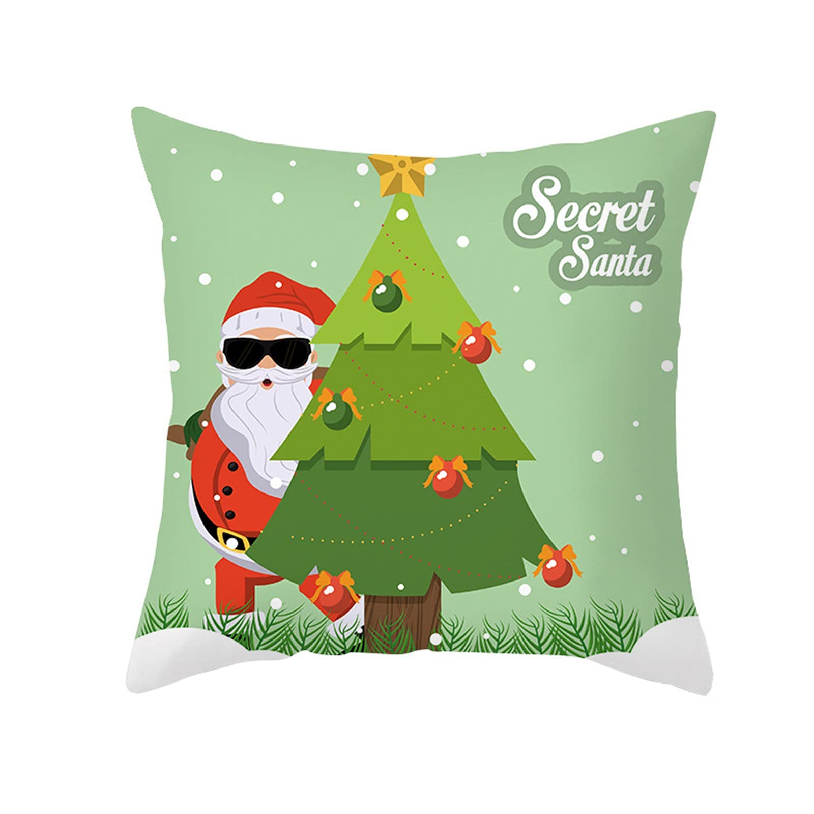 Best Traditional Christmas Decorations & Ornaments 2024 - Family Holiday Decor, Festive Sofa Backrest Cover & Pillowcase for Cozy Living Room Decorations | Perfect for Tree Trimming, Gift Wrapping & Holiday Home Styling