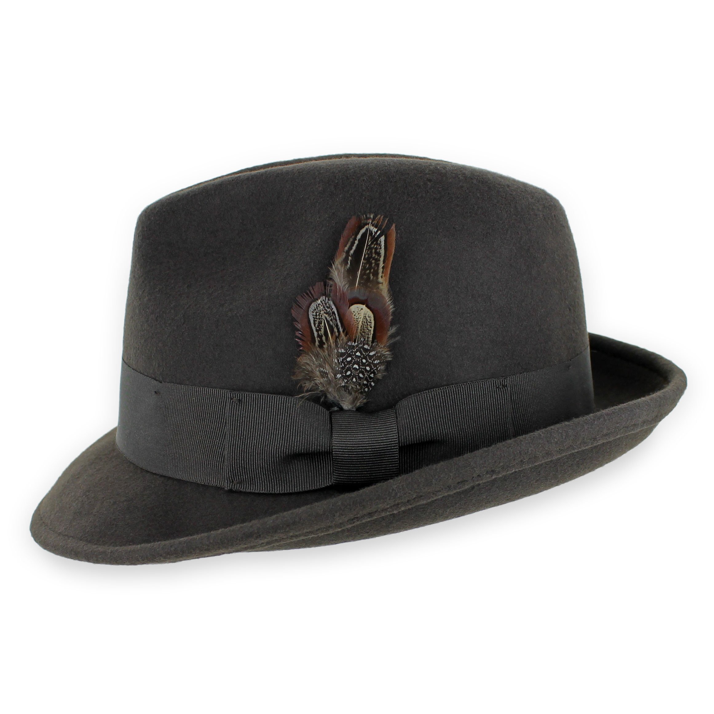 Stylish Men's Fedora Hat - Classic Wool Felt Dress Hat for Vintage & Formal Occasions - Perfect for Weddings, Parties & Everyday Fashion