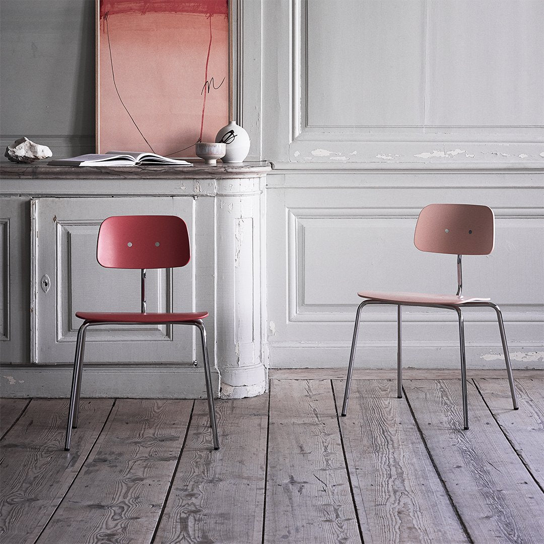 Jorgen Rasmussen Kevi 2060 Upholstered Dining Chair - Modern Fabric Dining Room Chair with Wooden Legs for Home, Restaurant & Office Use
