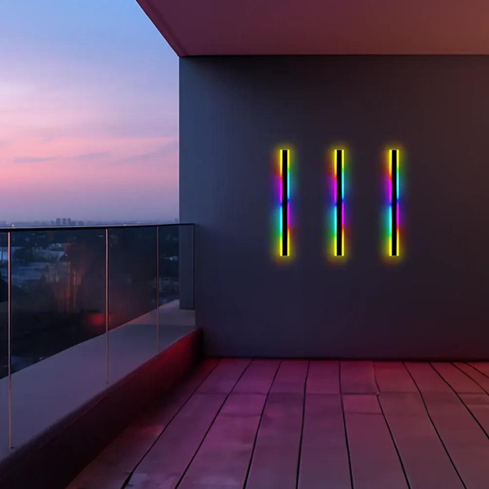 Colorful LED Wall Lights for Outdoor - Waterproof & Energy Efficient, Perfect for Garden, Patio, and Backyard Decoration