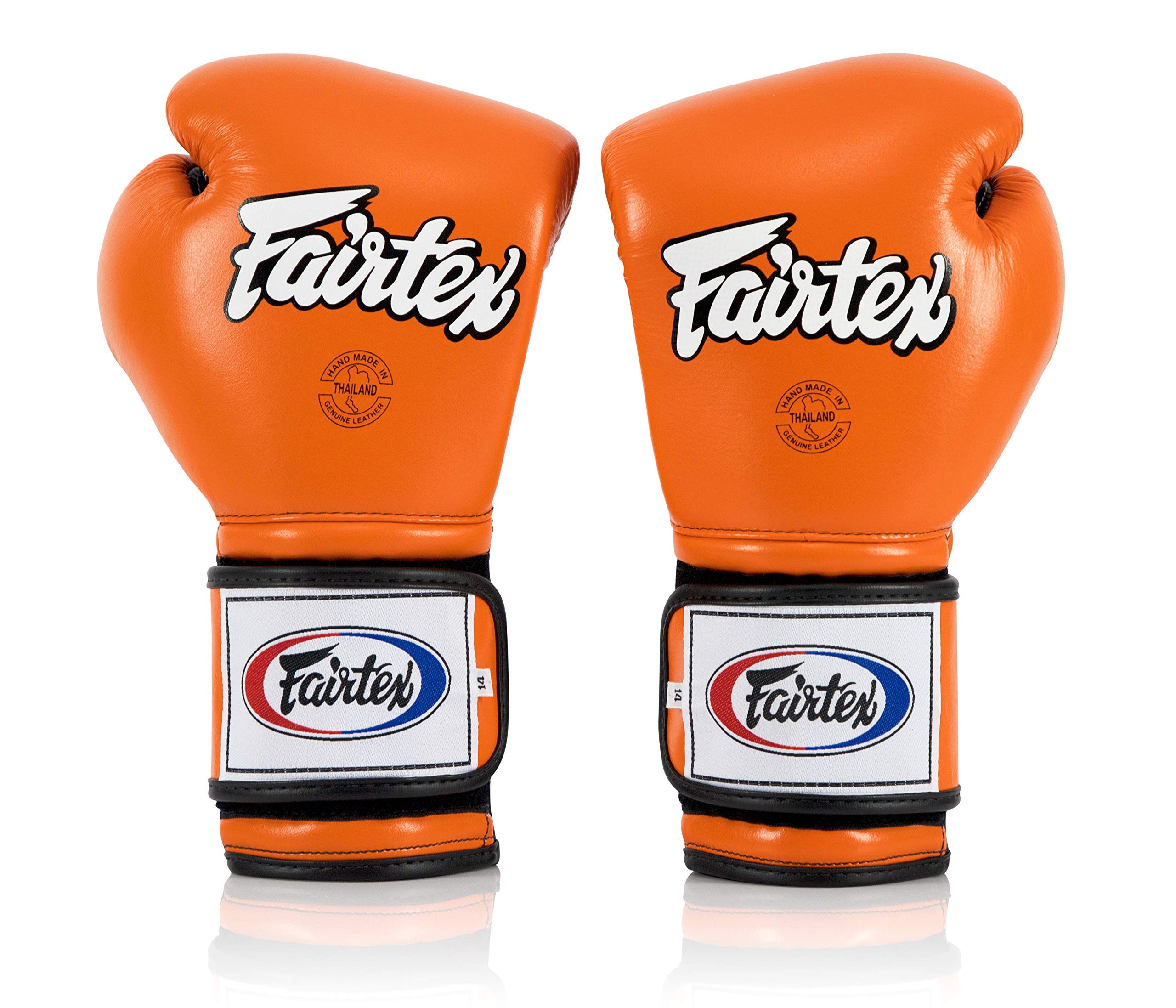 Fairtex BGV9 Muay Thai Boxing Gloves for Professionals - Mexican Style MMA Training Gloves - Lightweight & Shock Absorbent for Heavy Bag Work, Sparring & Competition - Perfect for Muay Thai, Kickboxing & Martial Arts Training