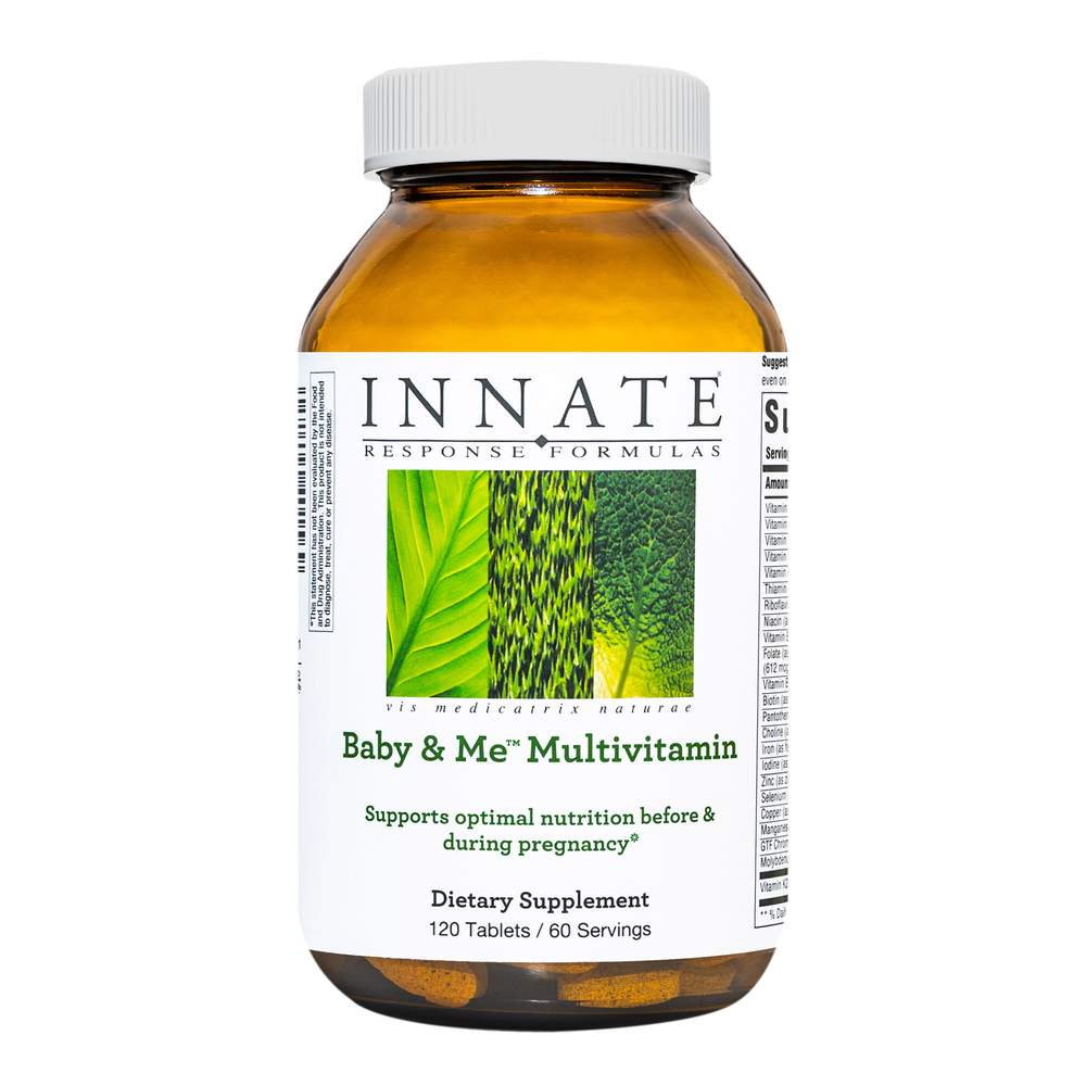 Innate Response Baby & Me Prenatal Multivitamin for Women - Prenatal & Postnatal Vitamins with Folate & Iron - Supports Pregnancy, Breastfeeding & Maternal Health