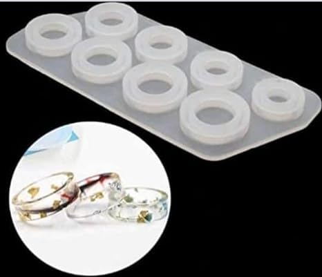 R&H Silicone Molding Finger Rings - Jewelry Craft Making Molds for Epoxy, UV Resin & DIY Projects - Perfect for Handmade Rings, Resin Art & Creative Gifts