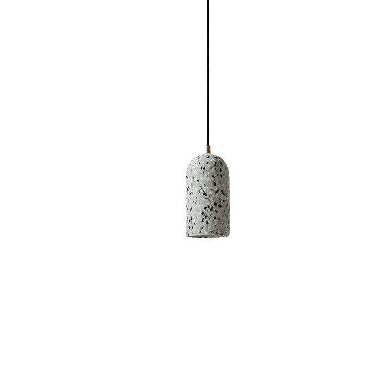 Esbenri Terrazzo Dome Pendant Light - Modern Handmade Terrazzo Glass Ceiling Lamp for Kitchen, Dining Room & Living Room Lighting
