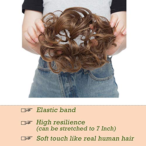 Messy Bun Hair Extension for Curly Hair - Clip-in Updo Hairpiece for Women | Perfect for Weddings, Parties & Everyday Styling