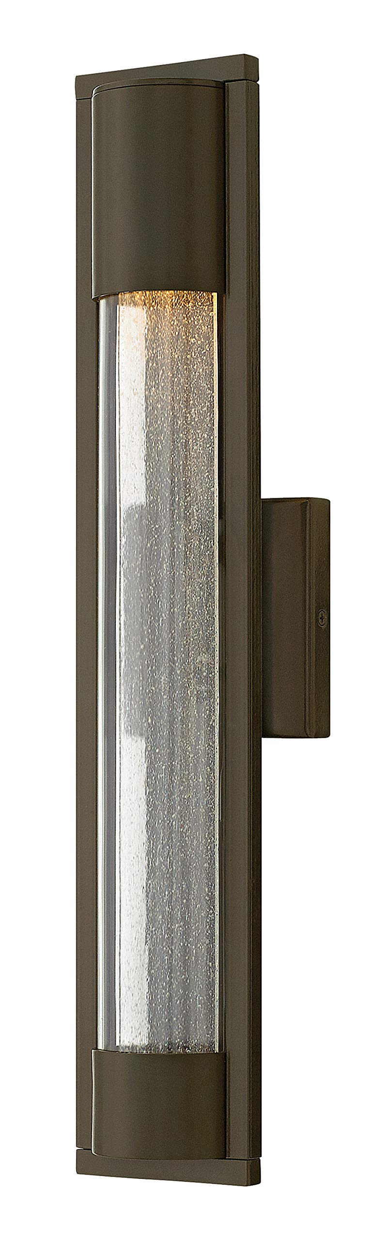 Hinkley Mist 1224BZ Medium Outdoor Wall Mount Lantern Light - Contemporary Minimalist Sconce, Solid Aluminum, Dark Sky & ADA Compliant - Bronze Finish - Perfect for Porch, Patio, Garden & Entryway Lighting
