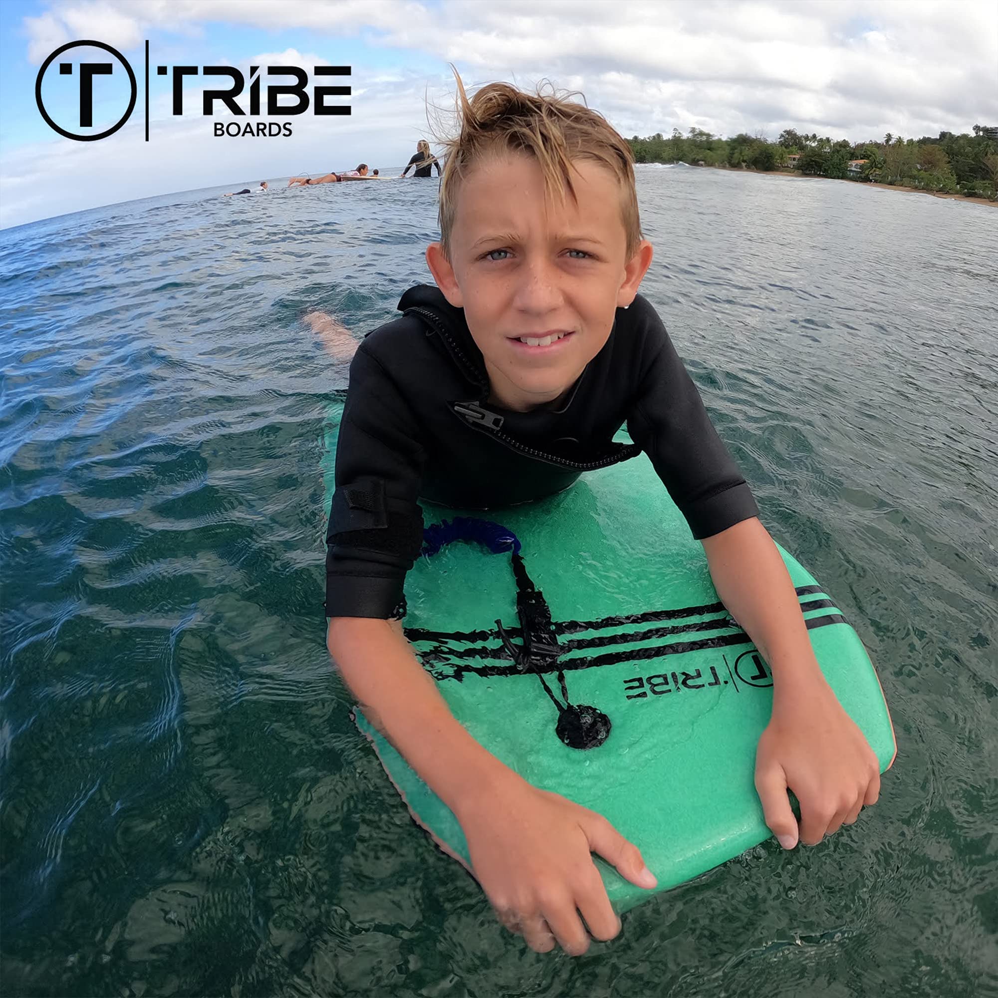 Tribe Guard Premium Bodyboard for Adults & Kids - Lightweight & Durable for Beach, Pool & Ocean Waves - Perfect for Surfing, Swimming & Water Sports Fun