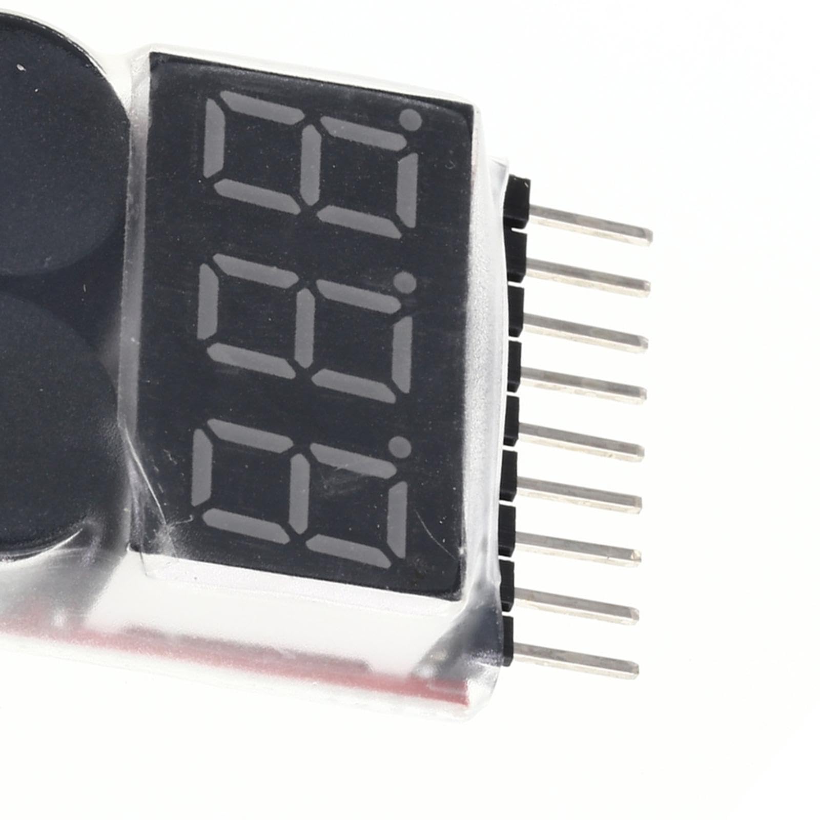 Fancyes 1-8S Lipo Battery Voltage Tester with Adjustable Alarm Buzzer - RC Battery Checker for Drone, Airplane, and Car Models - Perfect for Hobbyists and DIY Enthusiasts