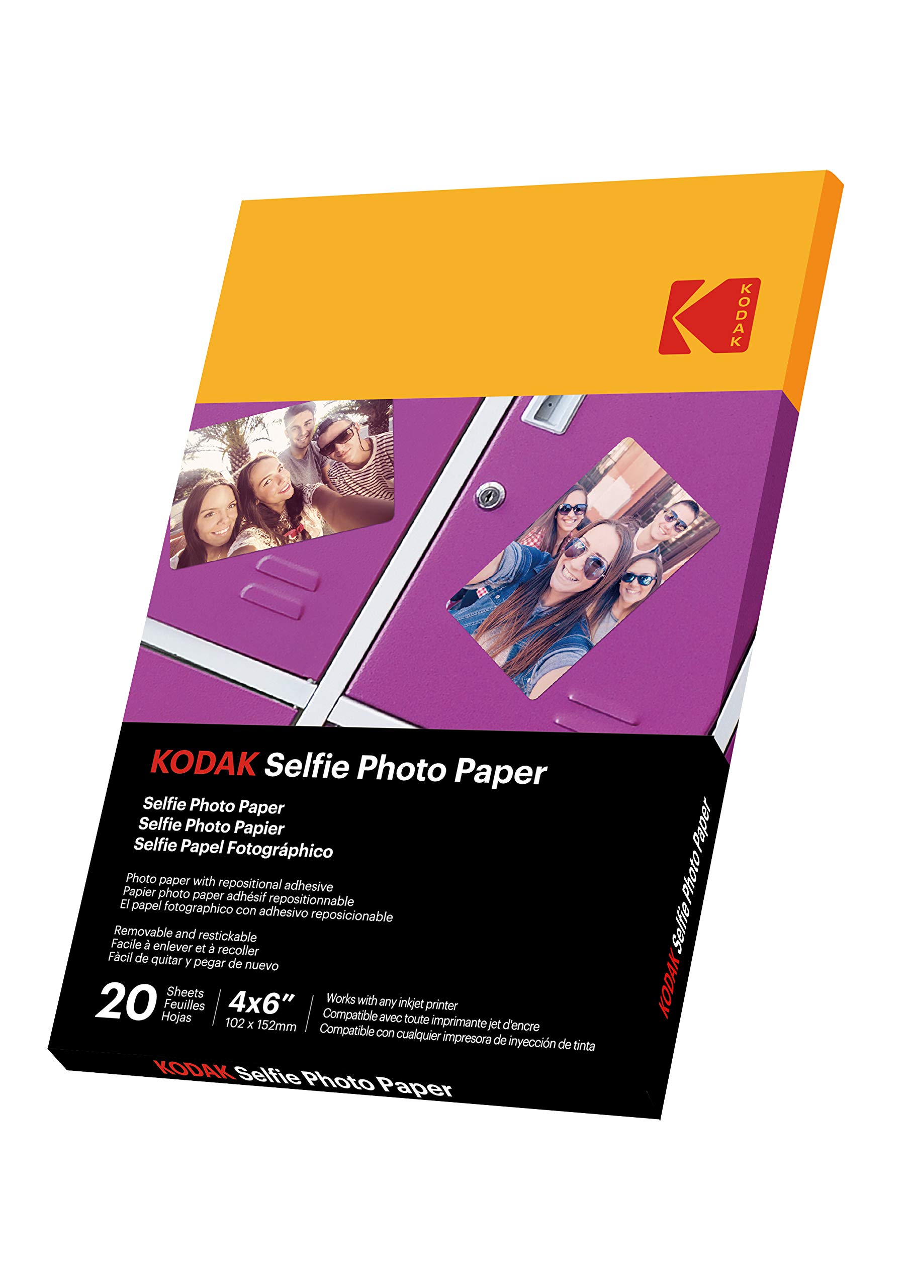 KODAK Premium Selfie Photo Paper for Instant Prints - Ideal for Parties, Scrapbooking & Home Decor
