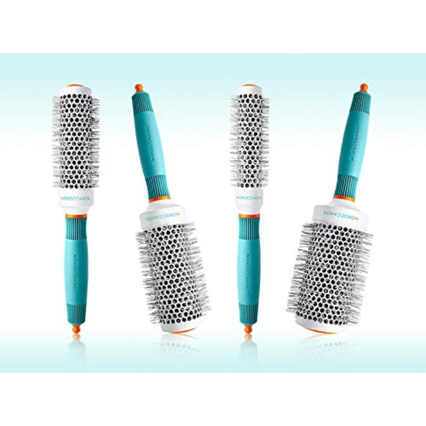 Moroccanoil Ceramic Round Hair Brush for Smoothing & Styling - Perfect for Blowouts, Salon-Quality Results at Home