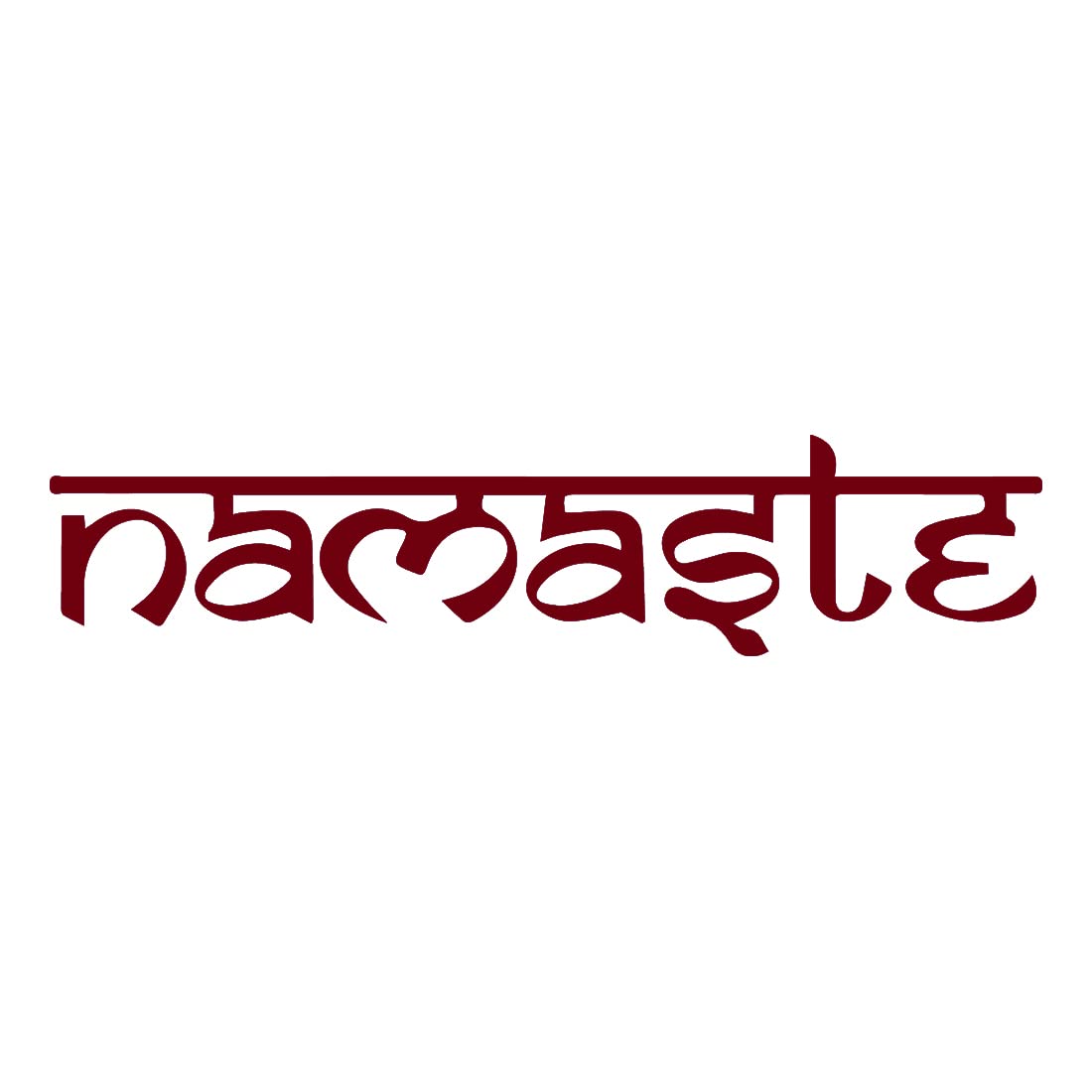 Premium Waterproof Vinyl Decal Stickers Set of 2 - Namaste Tibet Buddha Design for Laptop, Phone, Helmet, Car, Mug & Home Decor | Burgundy Buddhist Stickers for Spiritual Decorations, Wall Art & Personal Accessories