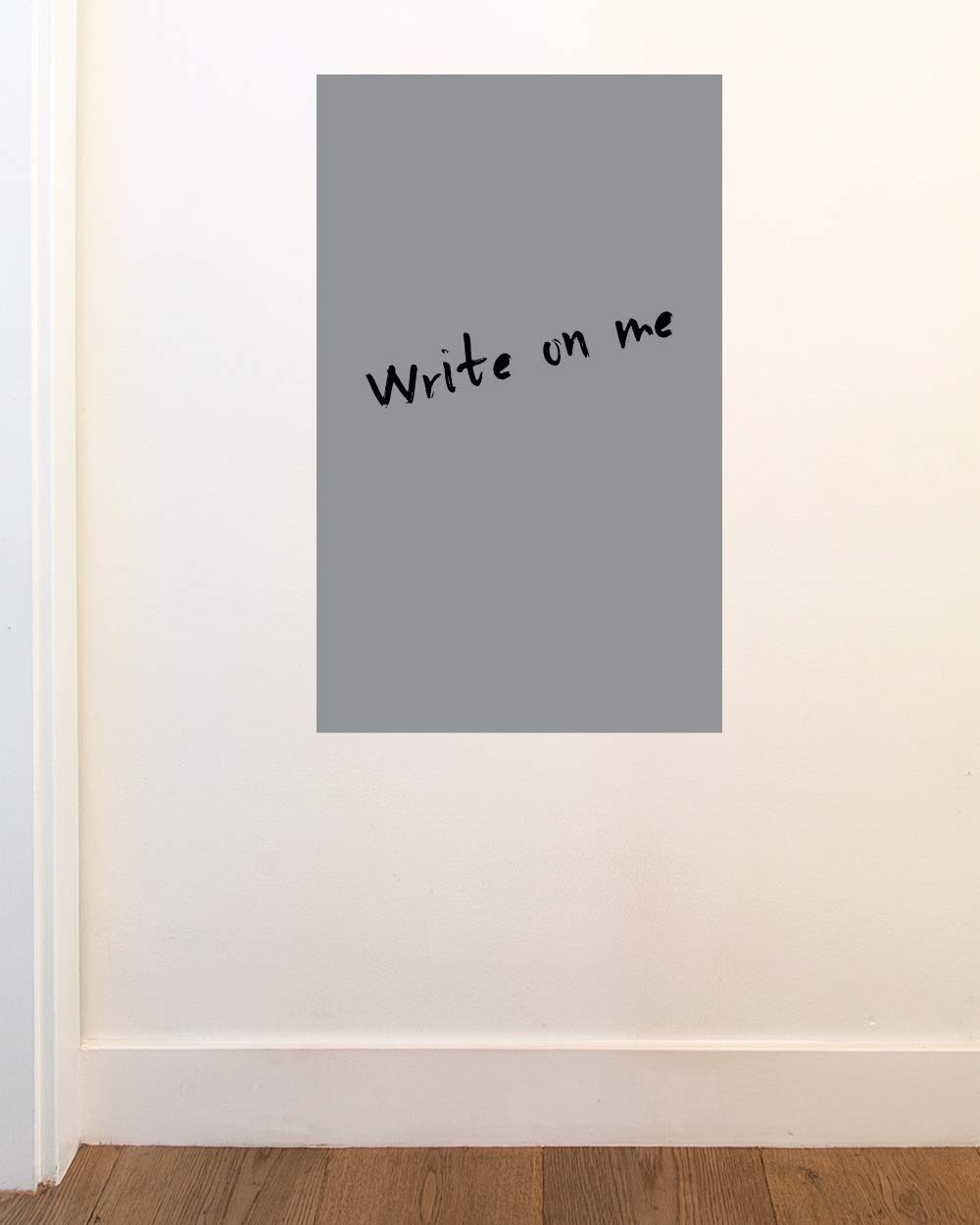 BLIK Surface Graphics Removable Dry Erase Wall Decal - 16x26 Inch Whiteboard Alternative in Graphite | Colorful Reusable Wall Sticker for Home Office, Classroom & Kids Room | Perfect for Notes, To-Do Lists & Creative Drawing