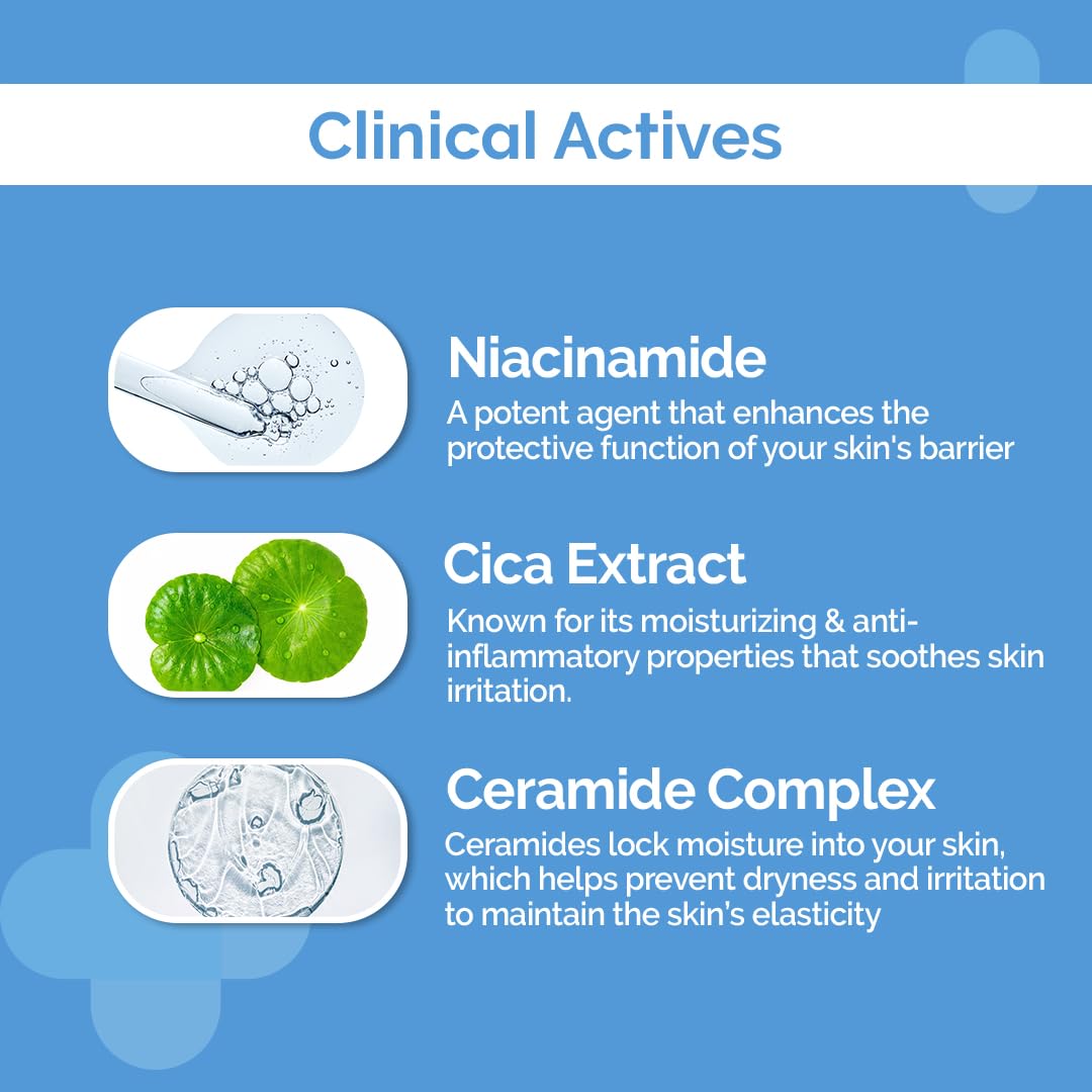 The Derma Co 2% Niacinamide Gentle Face Wash for Sensitive, Dry & Normal Skin - 125ml Soap-Free, Non-Irritating, Non-Oil Stripping Cleanser - Removes Makeup & Impurities - Perfect for Daily Skincare Routine & Post-Workout Cleansing