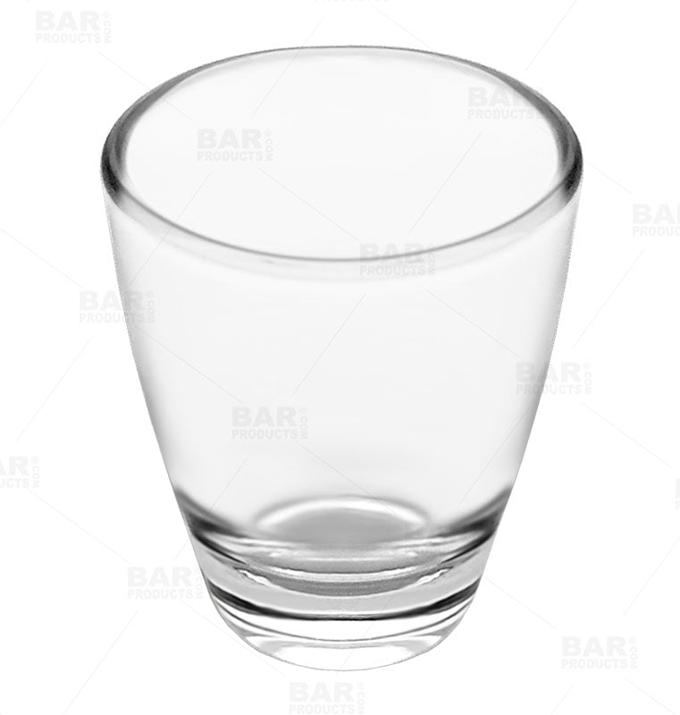 BarConic® 1 oz Barrel Shot Glass - Whiskey, Tequila, Bourbon Shooter for Parties, Bars & Home Entertaining