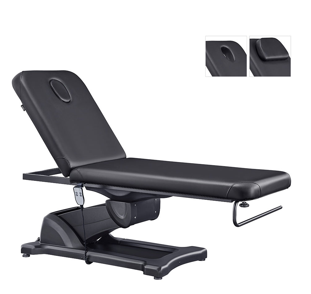 Serenity Electric Massage Table for Pain Relief - Professional Reclining Therapy Bed for Chiropractors, Physical Therapy & Home Use - Adjustable Height & Heating Function