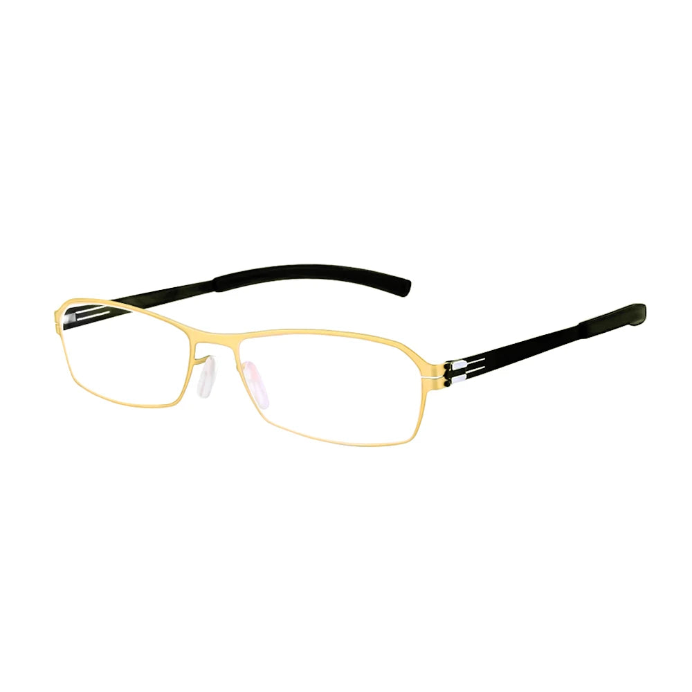 Aimee Women's Full Rim Oval Screwless Stainless Steel Eyeglasses Frame 1101 - Lightweight & Durable for Office, Reading & Everyday Wear