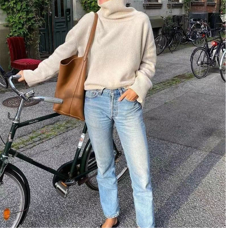 Stylish Leather Bucket Tote Bag for Women - Fashionable Handbag with Adjustable Strap - Perfect for Work, Travel & Everyday Use
