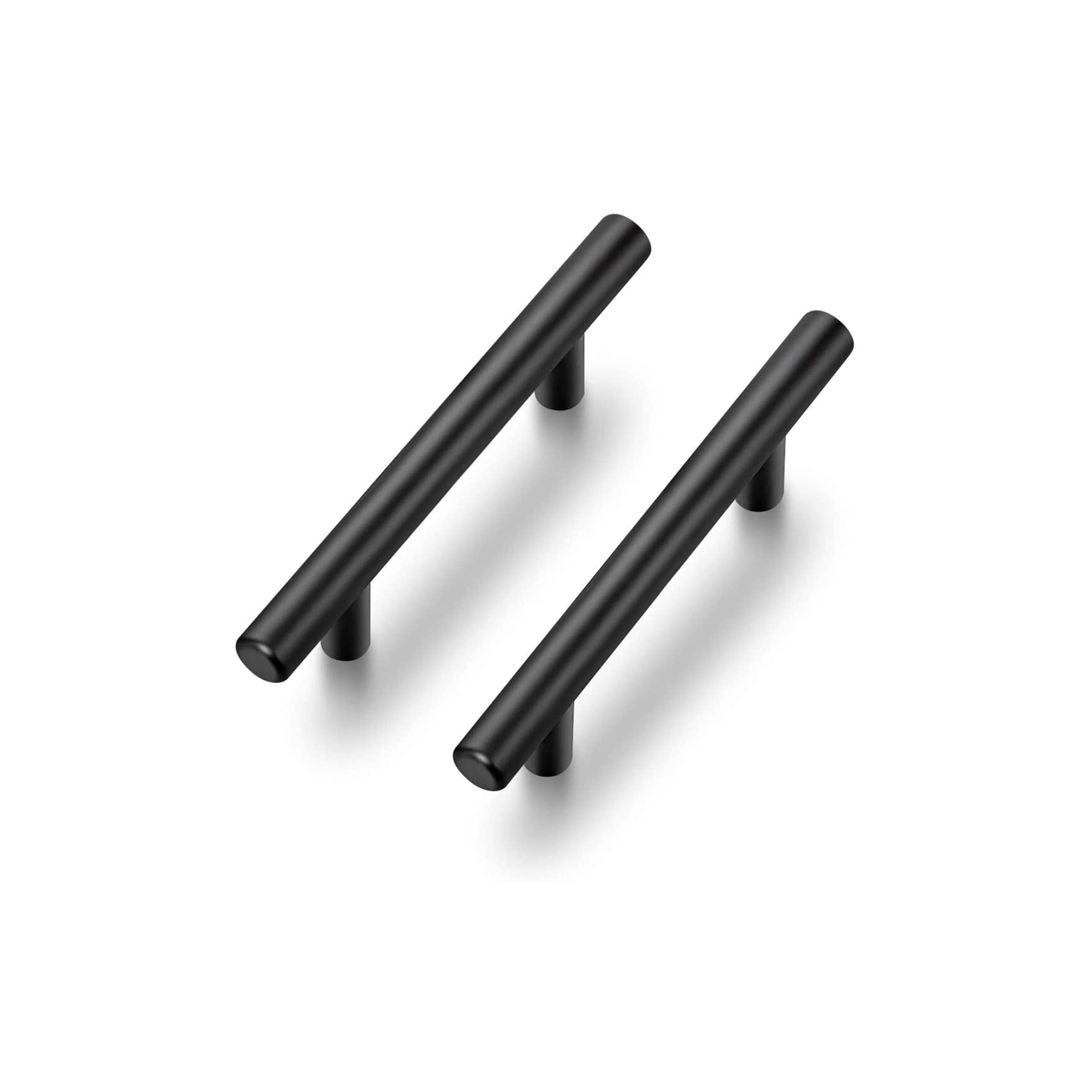 8 Pack Matte Black Kitchen Cabinet Handles - 5.9 Inch Modern Drawer Pulls for Cabinets, Dressers & Bathroom Doors (3-4/5
