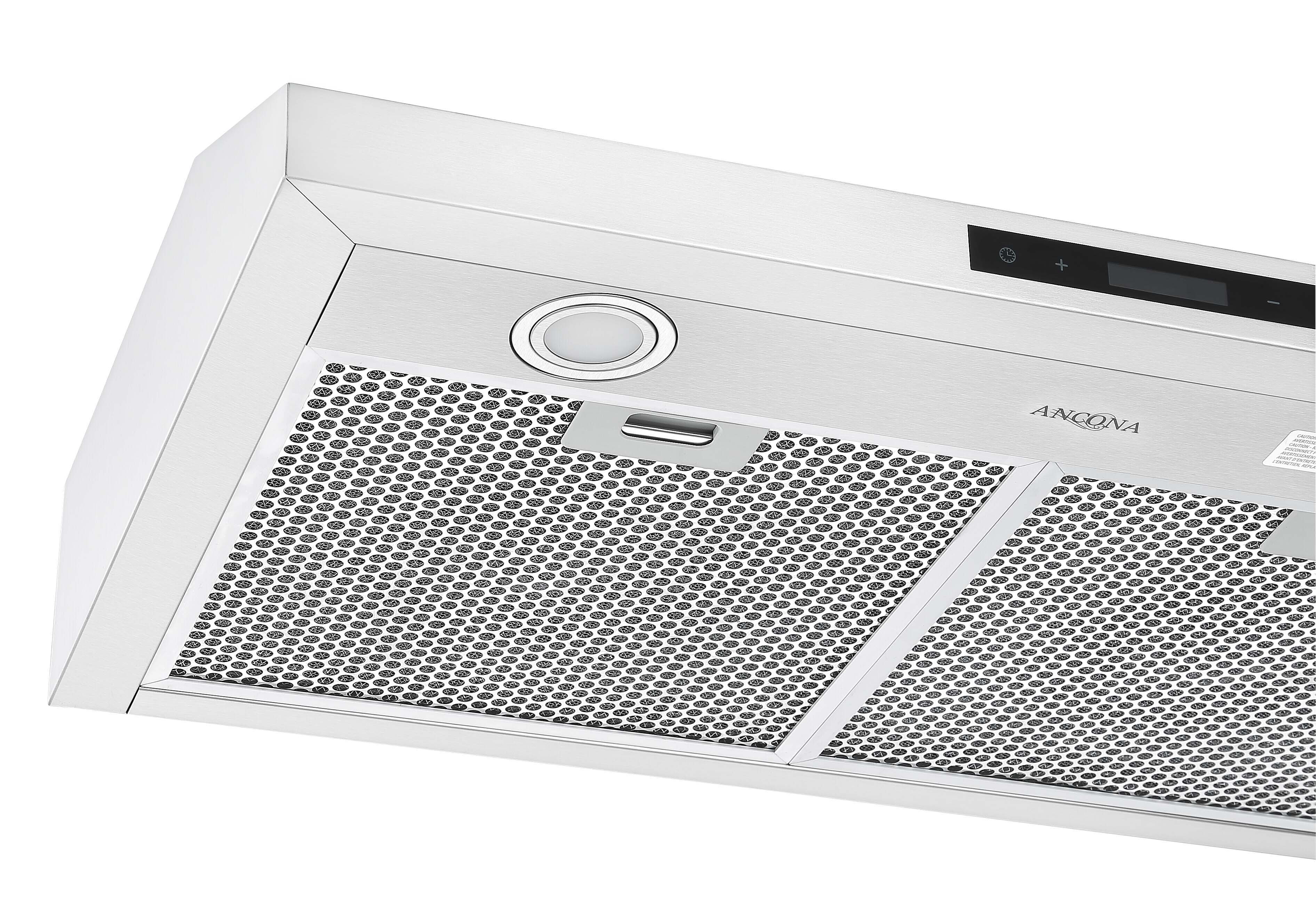 Slim SE2M 30-Inch Stainless Steel Under Cabinet Range Hood - Powerful Kitchen Ventilation for Smoke & Odor Removal - Perfect for Small Spaces & Modern Kitchens