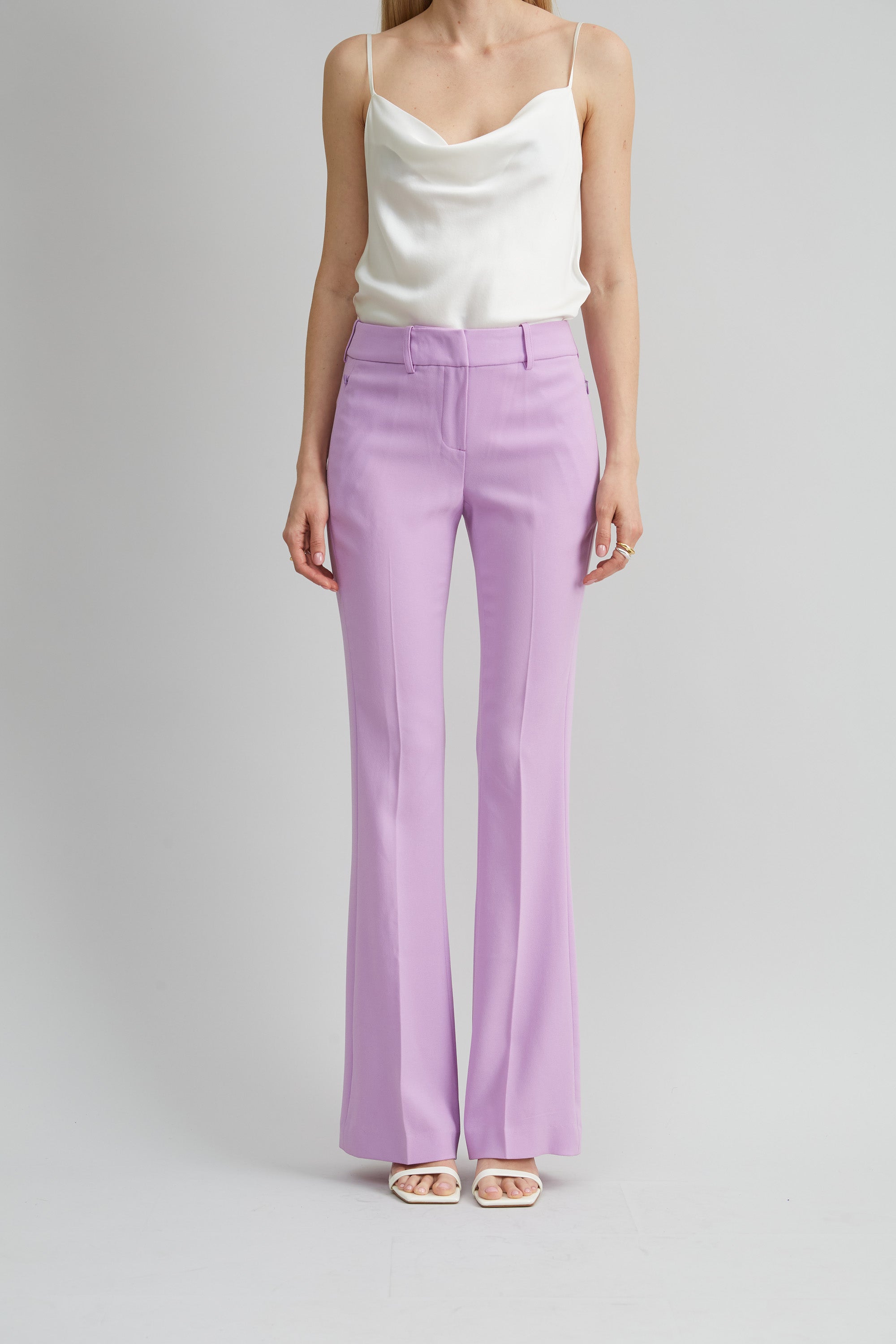 Women's Fit & Flare Pants - High Waisted Stretchy Bootcut Trousers for Work & Casual Wear | Perfect for Office, Date Night & Everyday Outfits