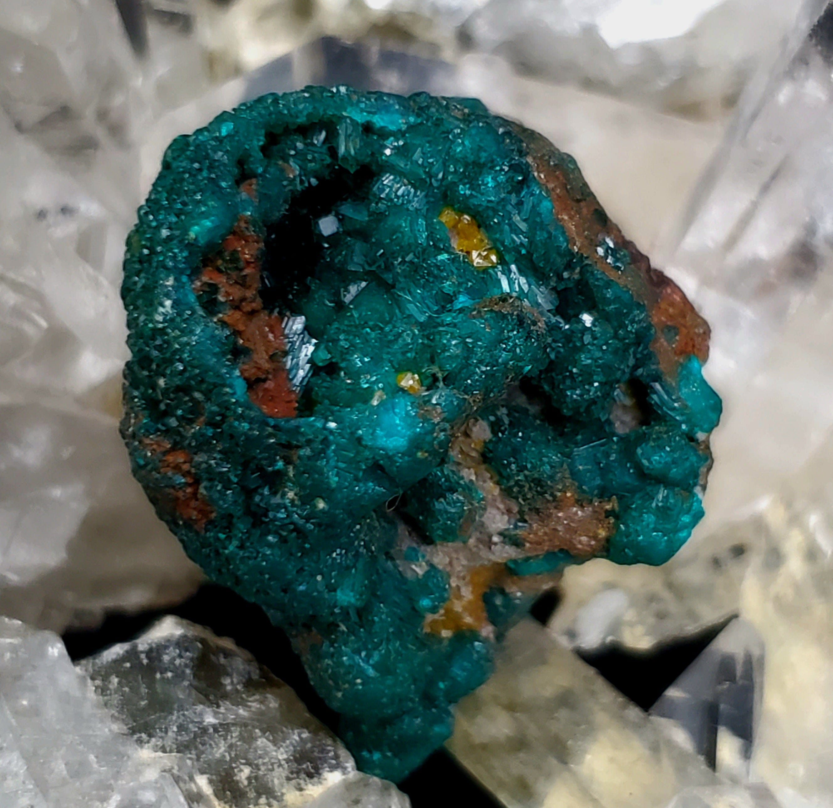 Natural Dioptase Crystal Specimen - Rare Green Mineral for Collectors, Healing & Home Decor | Perfect for Display, Meditation & Energy Work
